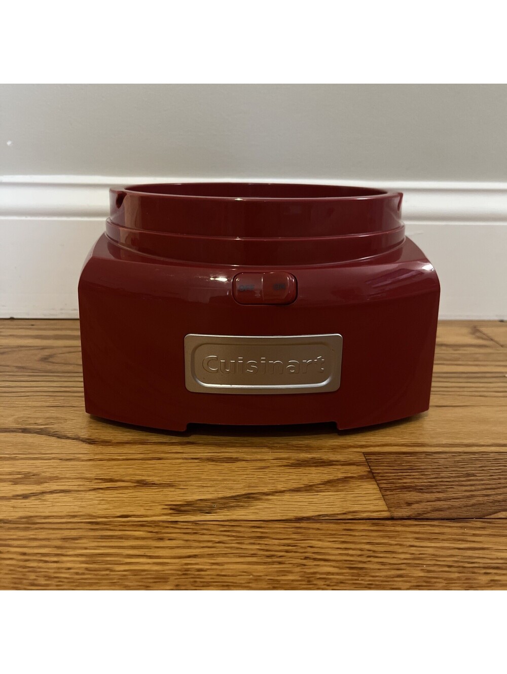 CUISINART ICE-21 FROZEN YOGURT ICE CREAM MAKER 50W MOTOR BASE RED